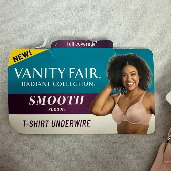 Vanity Fair Radiant Collection Smooth Full Coverage Underwire Bra 42DD Bare Pink - Picture 2 of 7